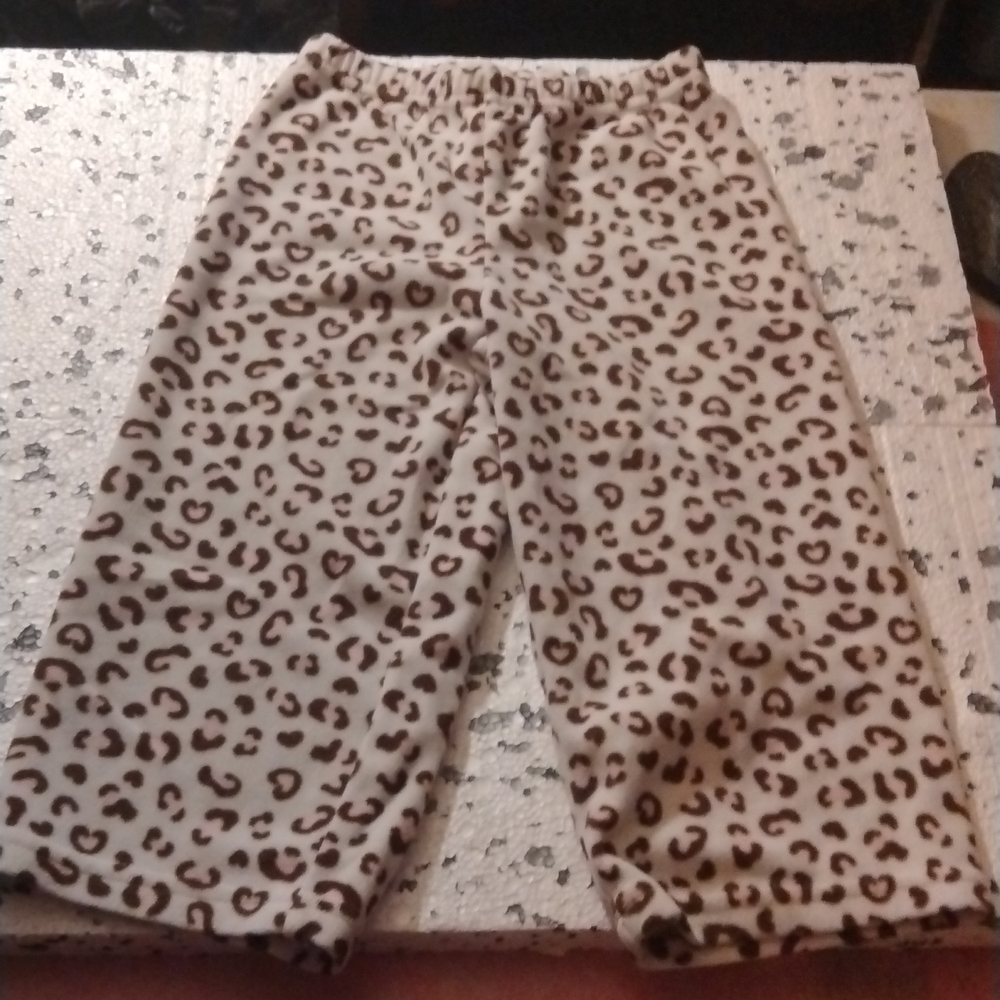 Leopard print pajama bottoms girls 2t